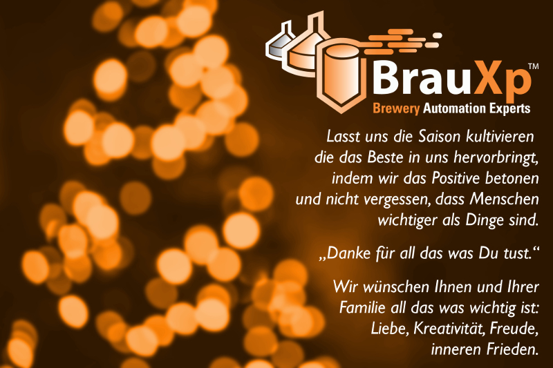 BrauXp – Viele Grüsse und unsere besten Wünsche für
                2016
